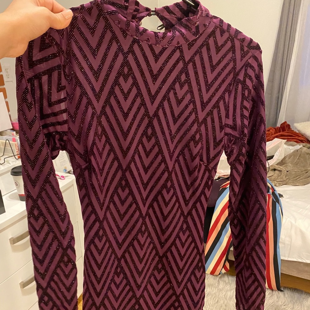 Purple Cocktail Dress